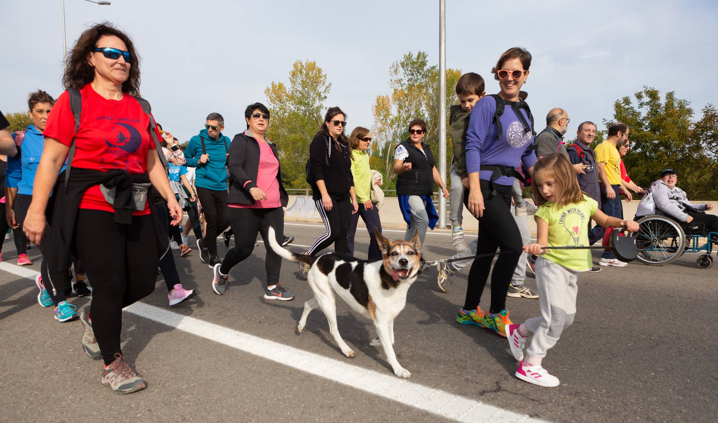 Los marchosos tienen que completar un recorrido llano de 19 kilómetros, desde la capital riojana hacia Villamediana de Iregua, Alberite y Lardero