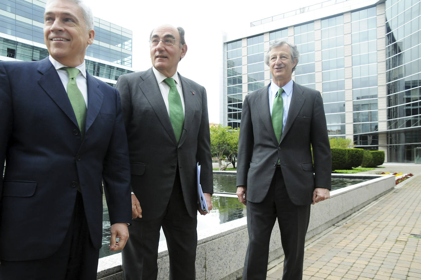 Ignacio Galán (centro), junto a otros directivos de Iberdrola. 