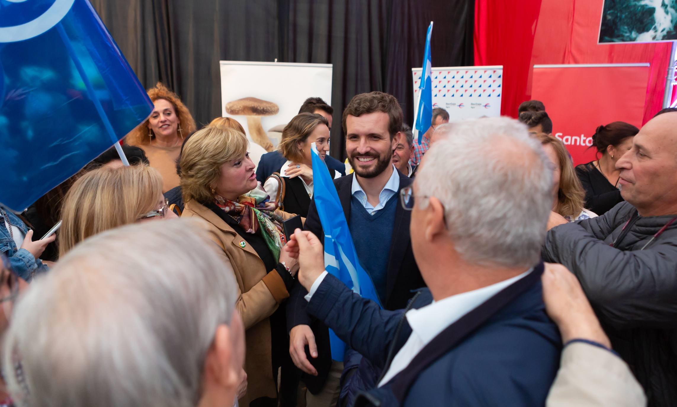 El líder del Partido Popular ha visitado la localidad catona.