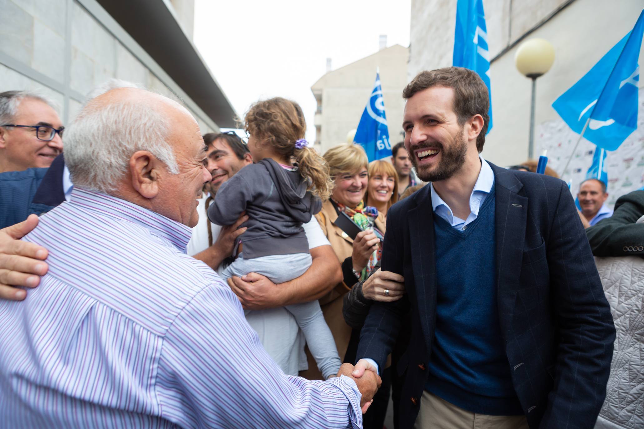 El líder del Partido Popular ha visitado la localidad catona.