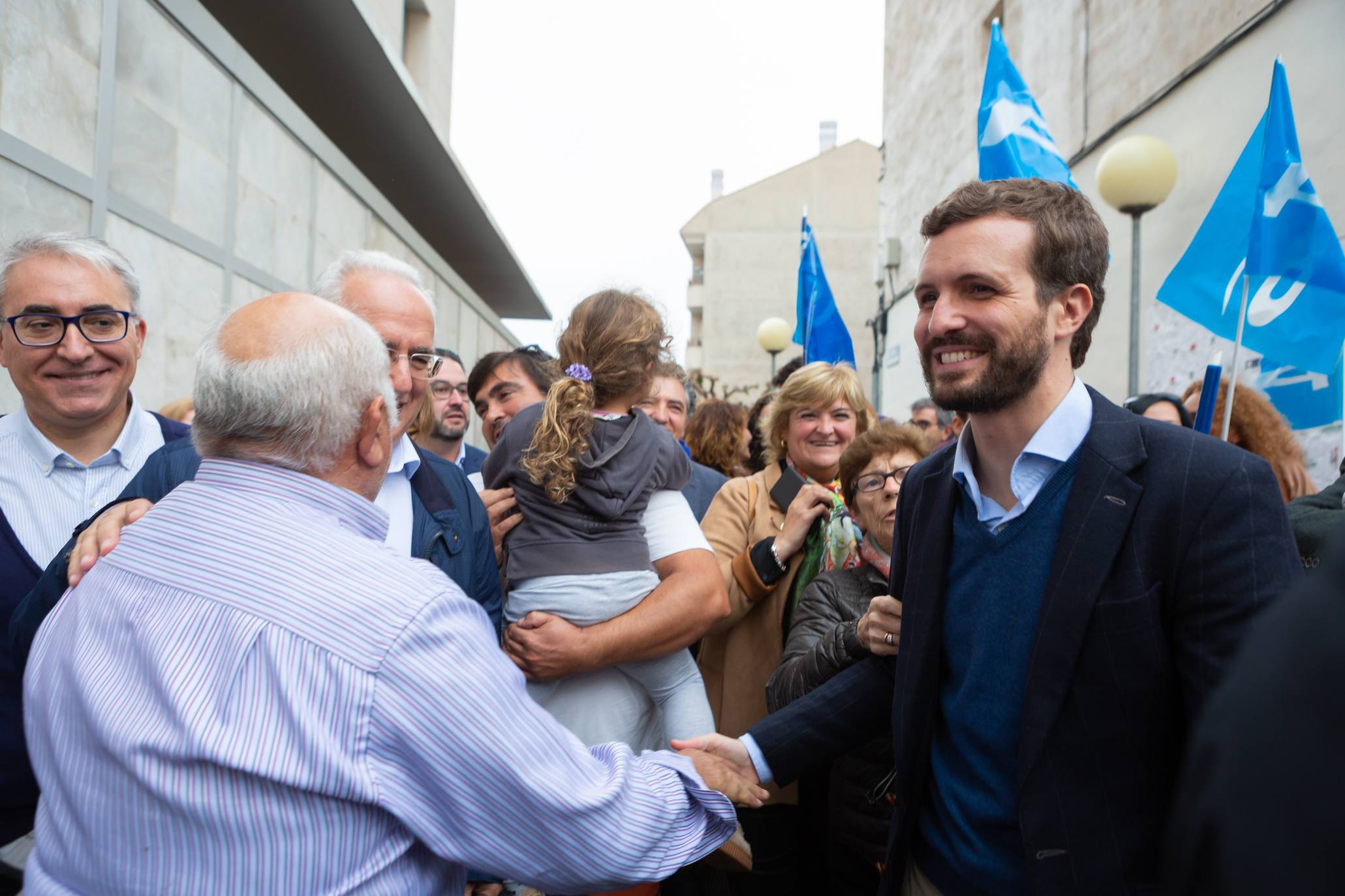 El líder del Partido Popular ha visitado la localidad catona.