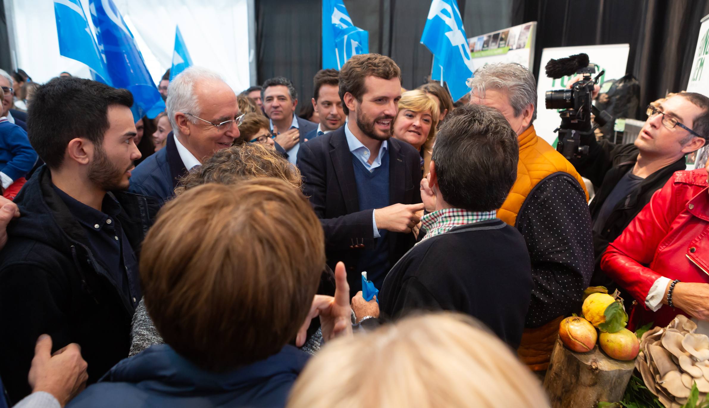 El líder del Partido Popular ha visitado la localidad catona.