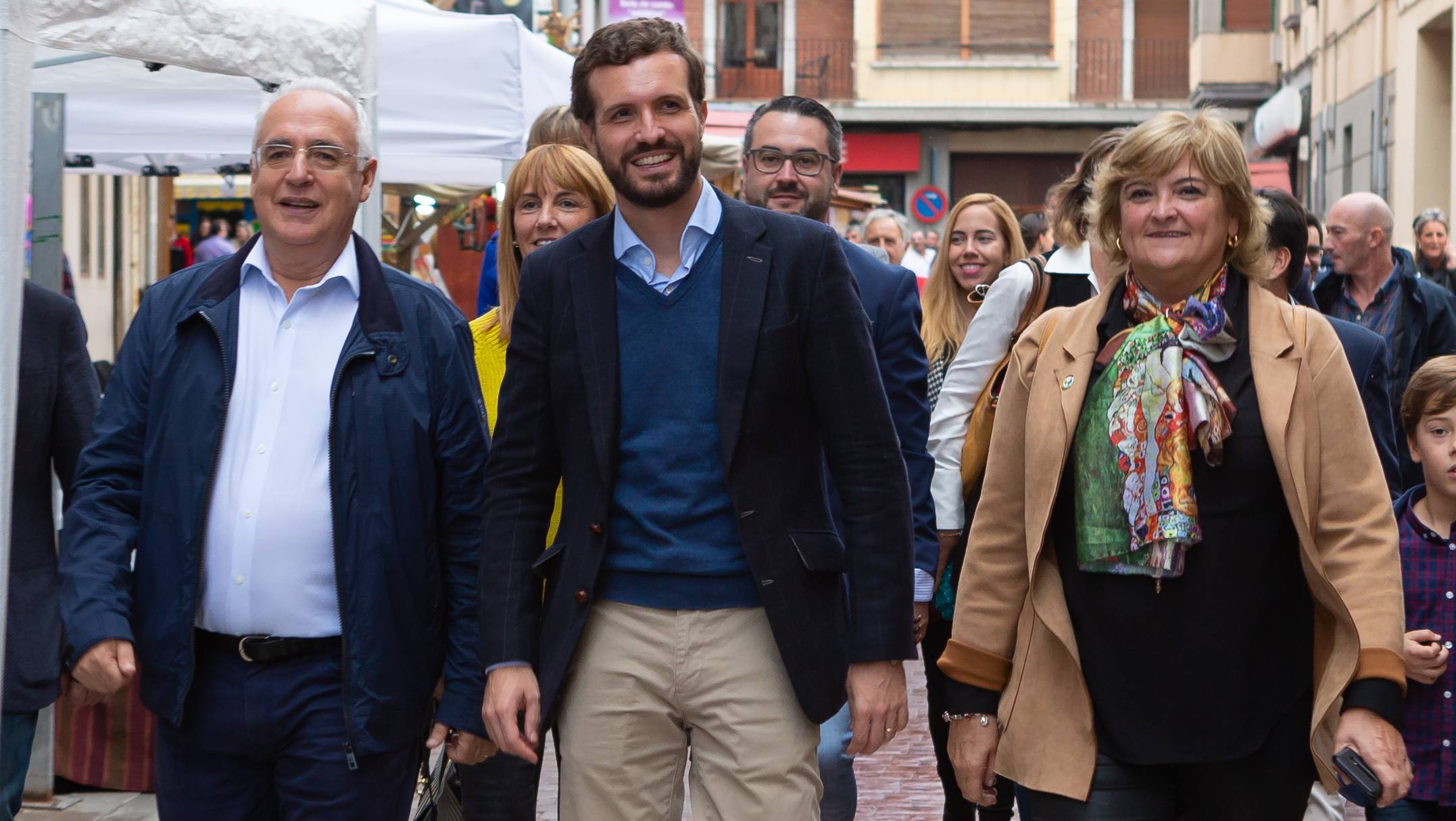 El líder del Partido Popular ha visitado la localidad catona.