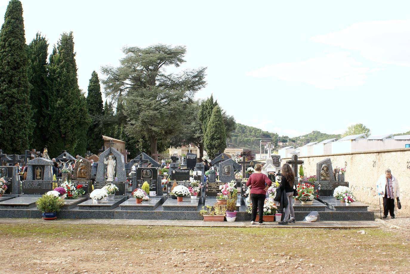 Fotos: Los cementerios riojanos se llenan de visitantes