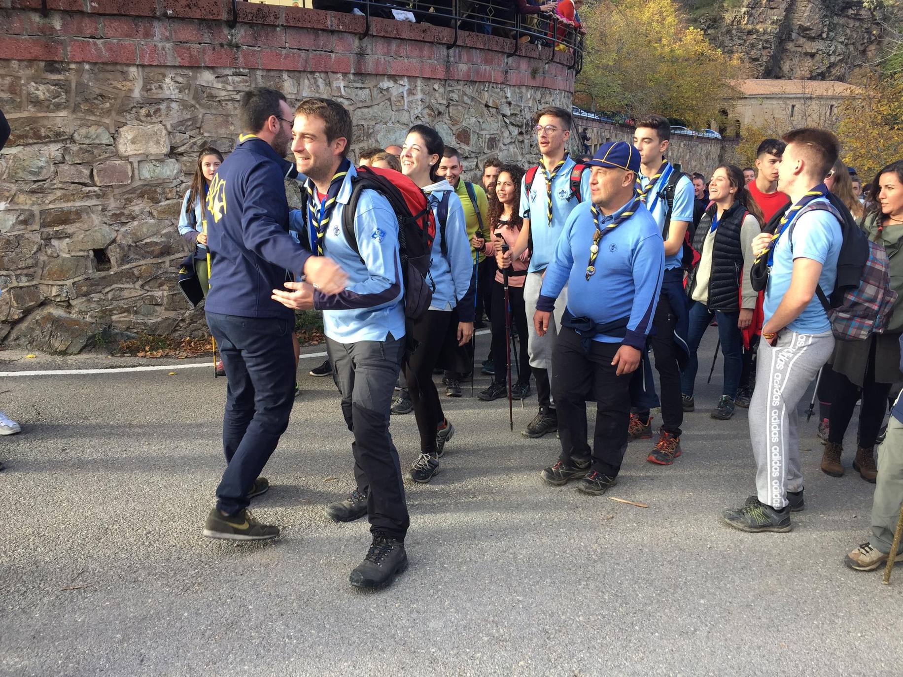 La Valvanerada Scout llega emocionada a su destino