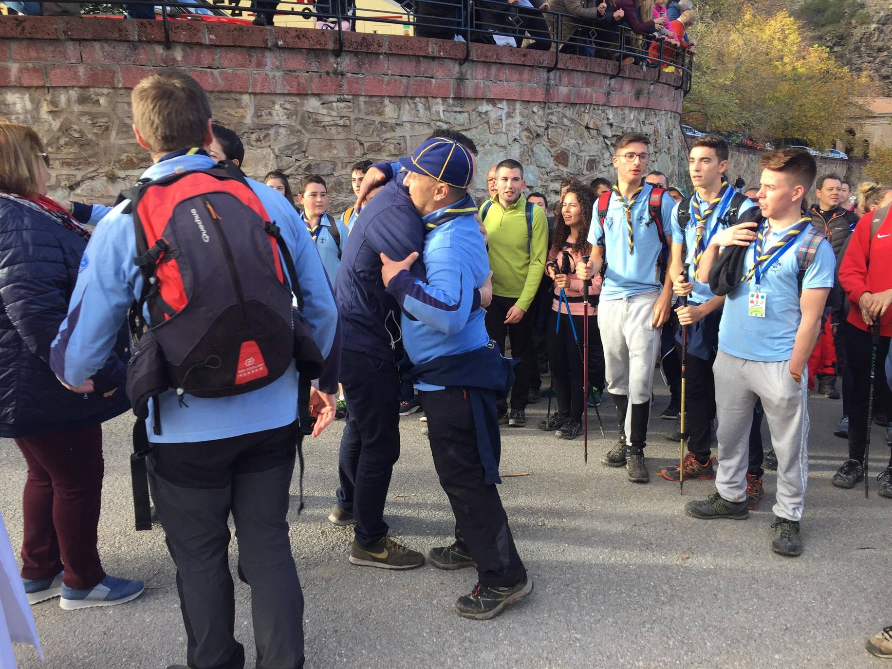 La Valvanerada Scout llega emocionada a su destino