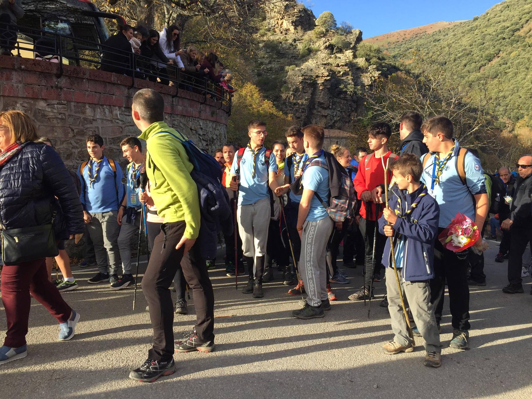 La Valvanerada Scout llega emocionada a su destino