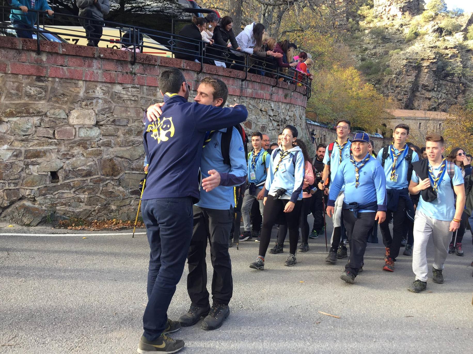 La Valvanerada Scout llega emocionada a su destino