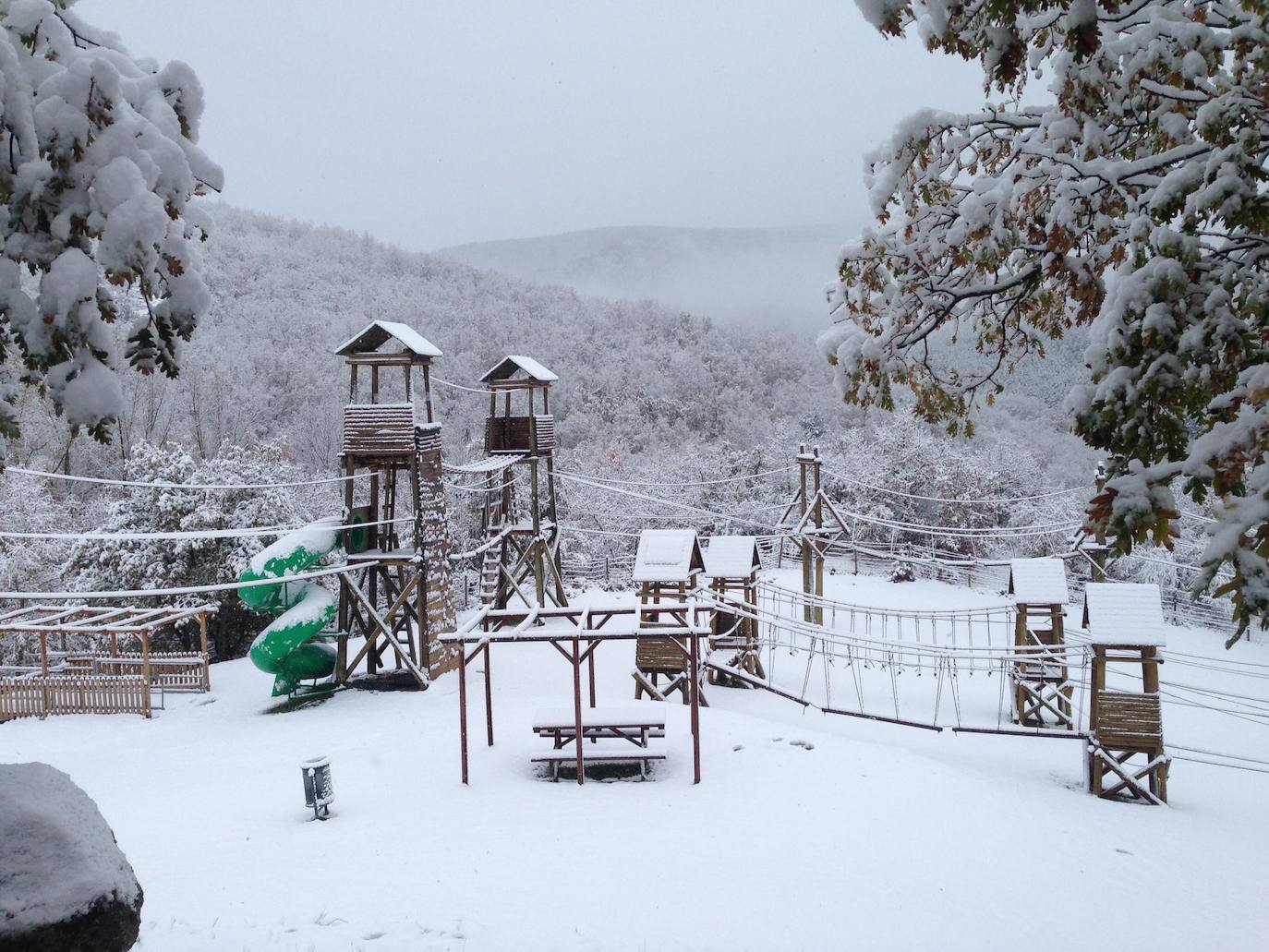 Los Cameros han amanecido esta mañana con una capa de nieve de entre 10 y 15 centímetros. Un paisaje blanco que ha dejado algunas de las primeras imágenes invernales de esta temporada y, no cabe duda, estampas muy bonitas