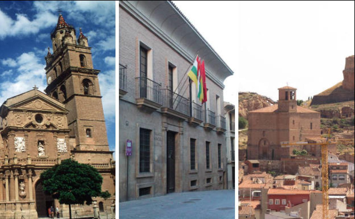 Las cabeceras de comarca en La Rioja Baja: Calahorra, Alfaro y Arnedo