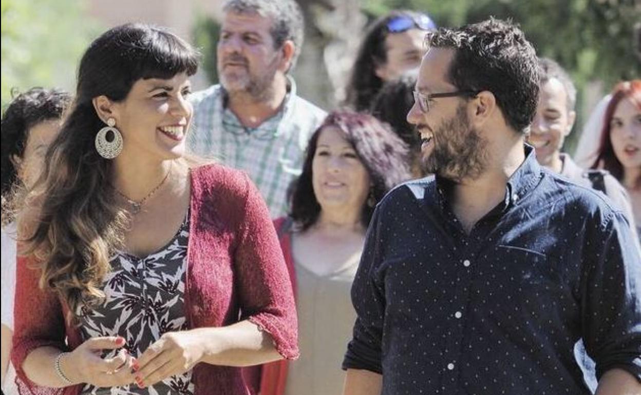 Los dirigentes de Podemos Andalucia, Teresa Rodríguez y José Ignacio García.