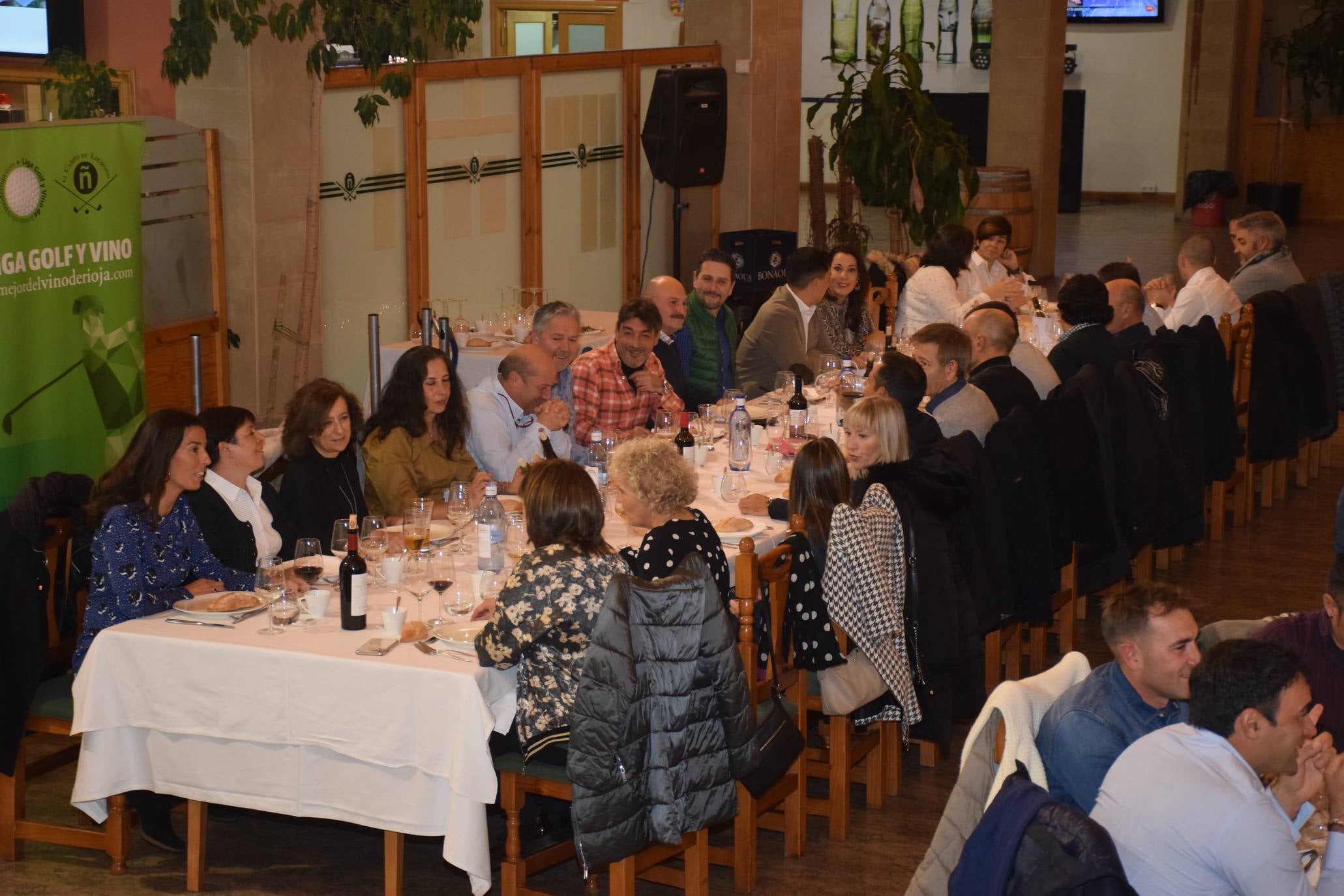 La Liga de Golf y Vino puso el broche de oro con una cena de confraternización.