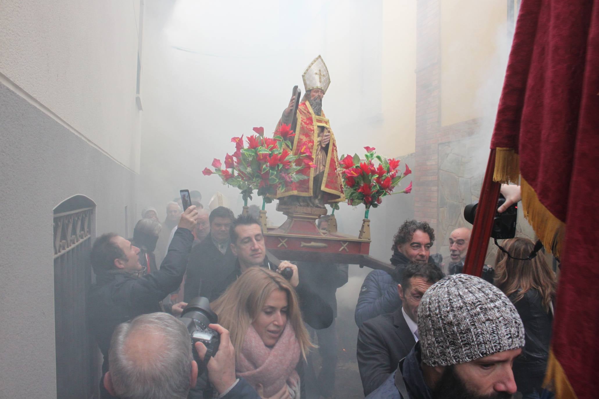 Impresionante, como cada año, la Procesión del Humo de Arnedillo. 