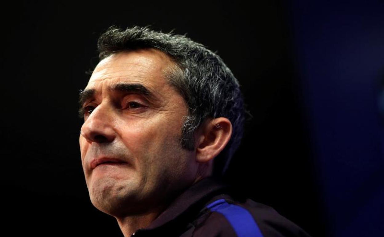 Ernesto Valverde, entrenador del Barcelona 