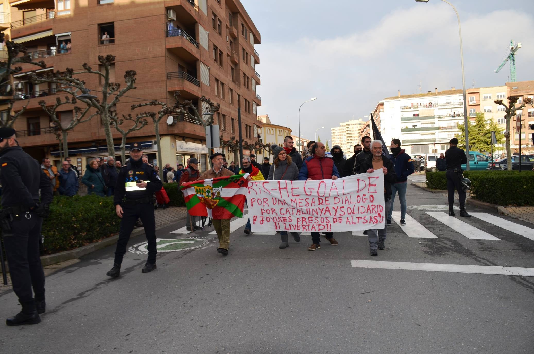 Manifestación en Calahorra a favor de los presos de Alsasua