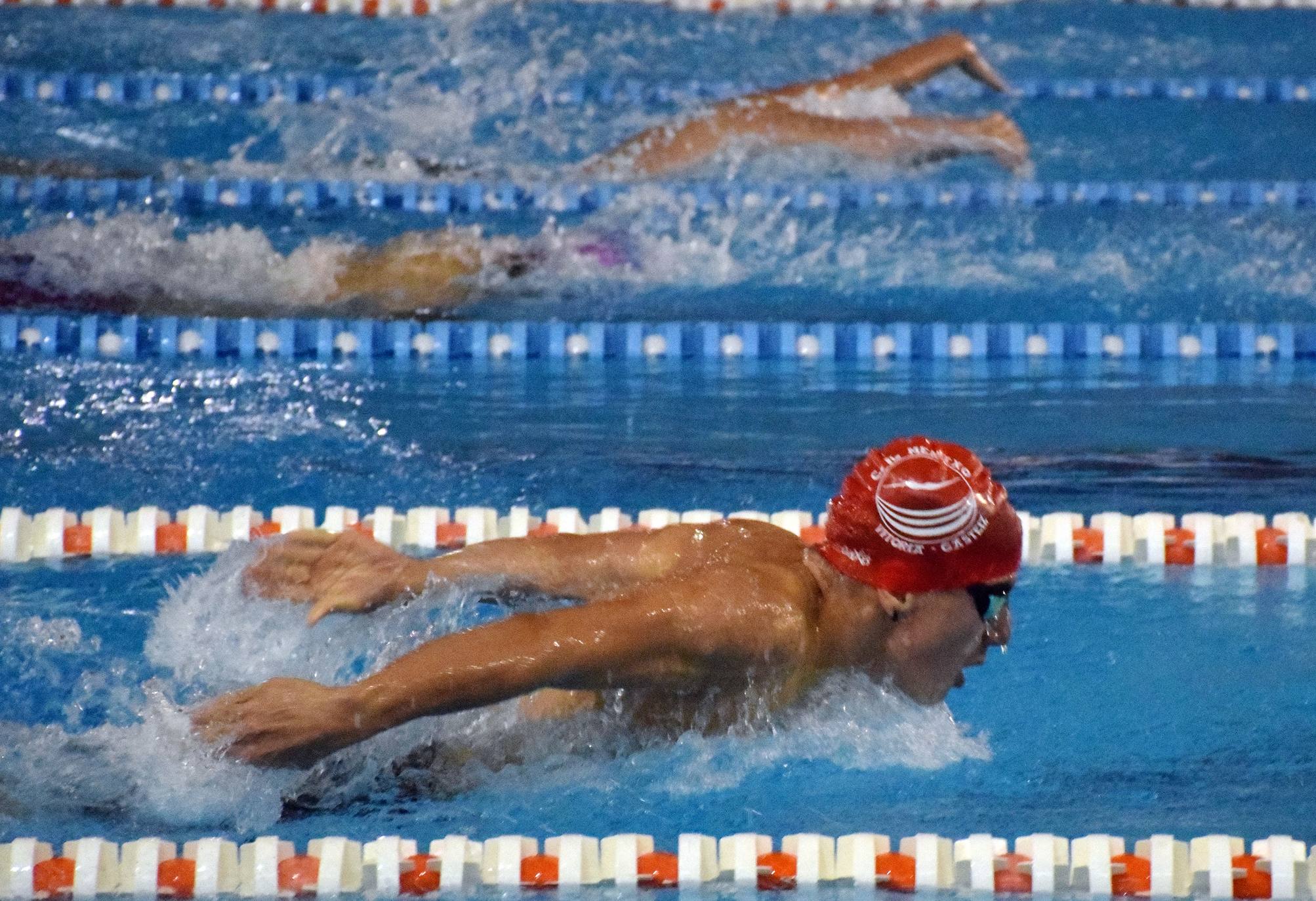 La piscina del Javier Adarraga ha sido escenario de la cita. 