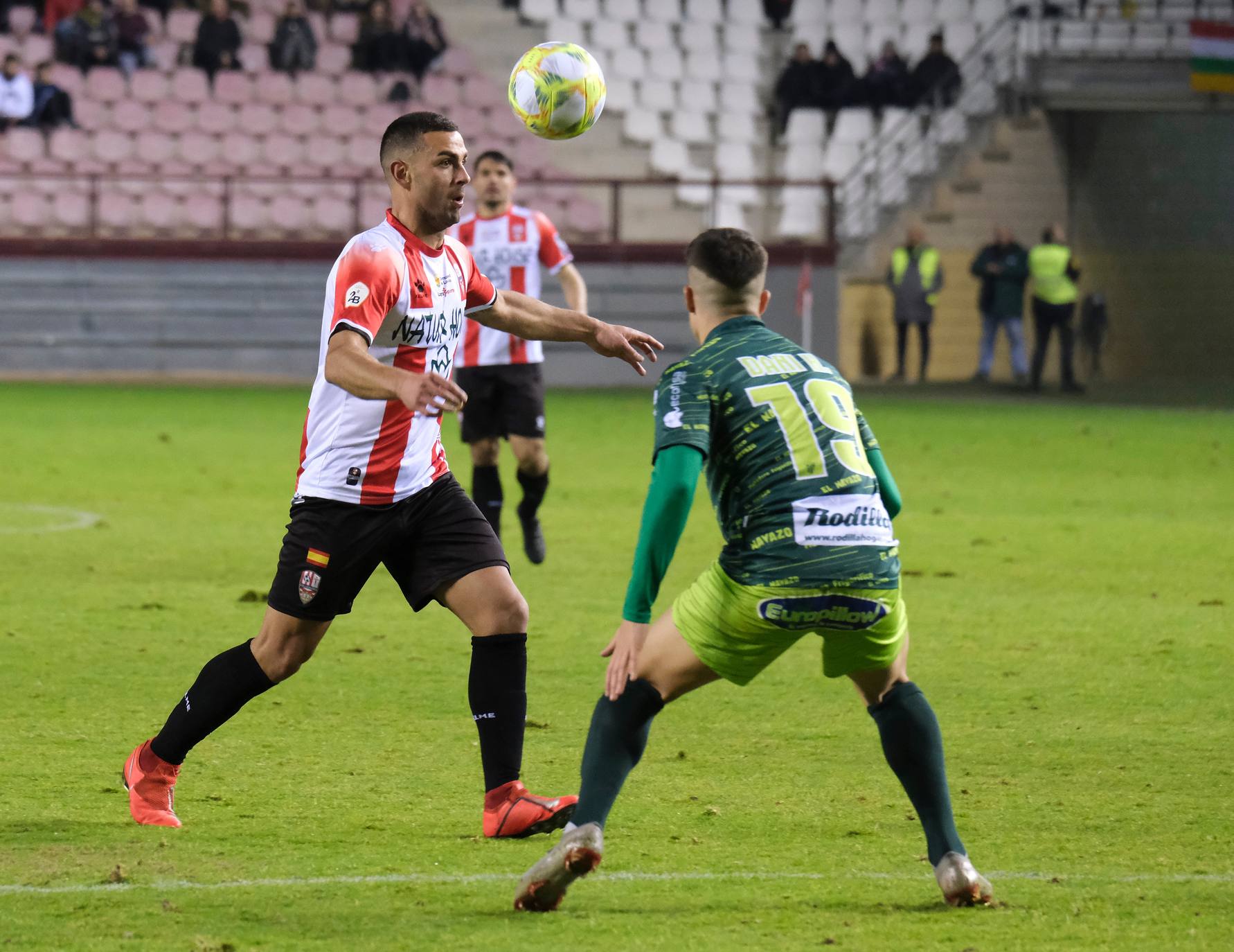 Los blanquirrojos se han impuesto en Las Gaunas con los goles de Olaetxea y Javi Álamo. 