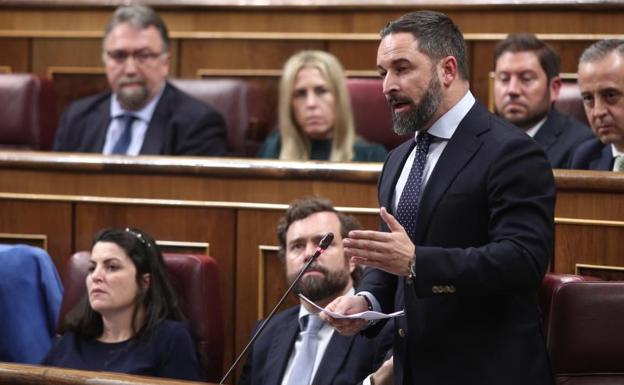 El presidente de Vox, Santiago Abascal.