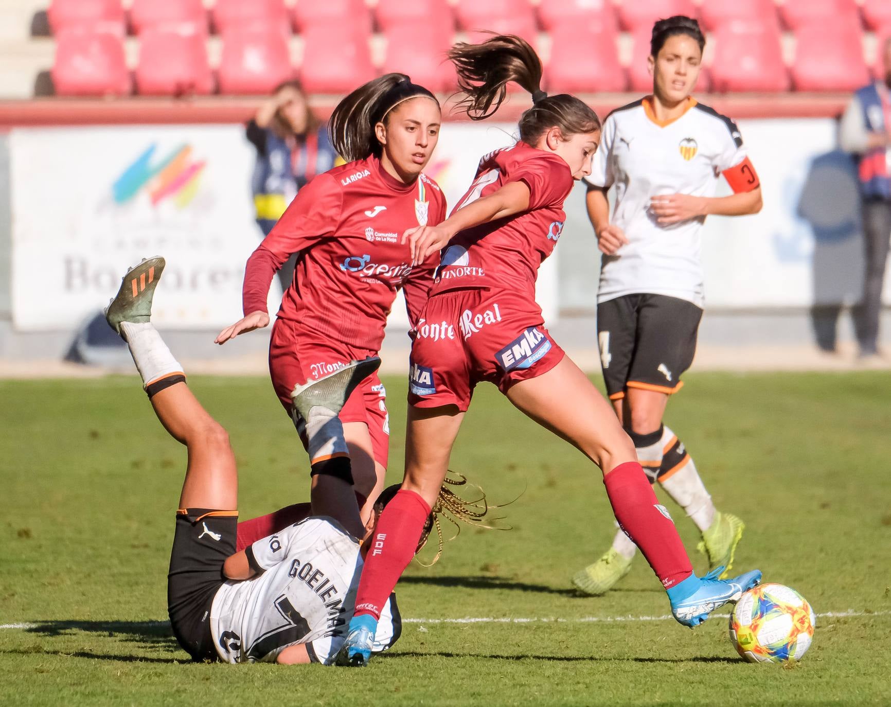 Las riojanas se han impuesto gracias a un gol en propia puerta. 