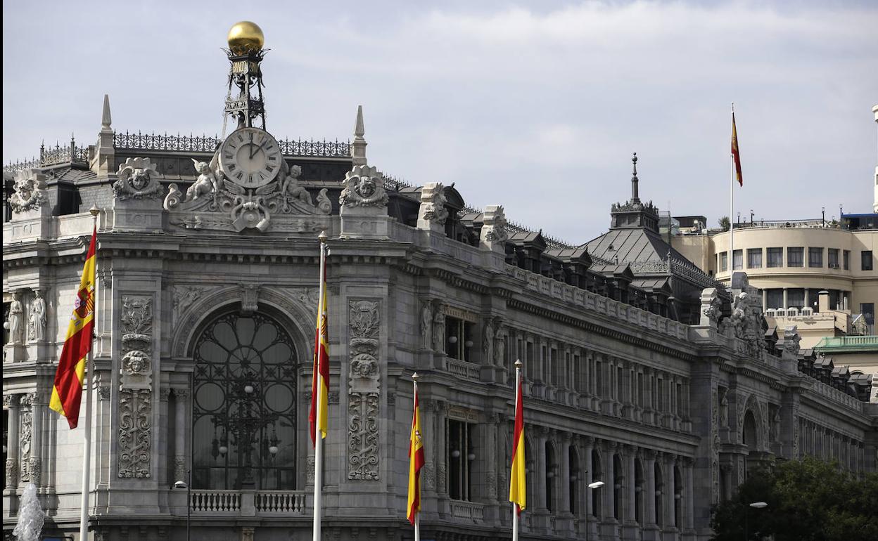 Fachada de la sede del Banco de España.