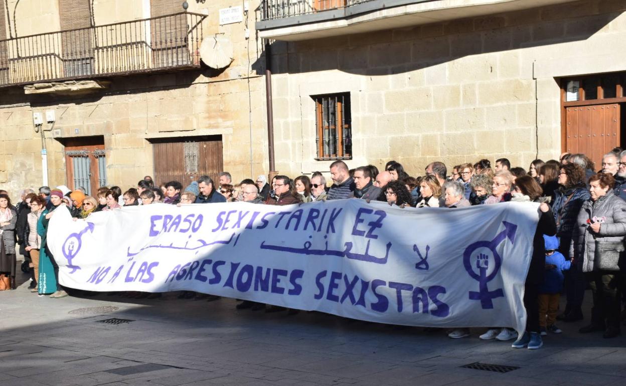 Manifestación en Oyón. 