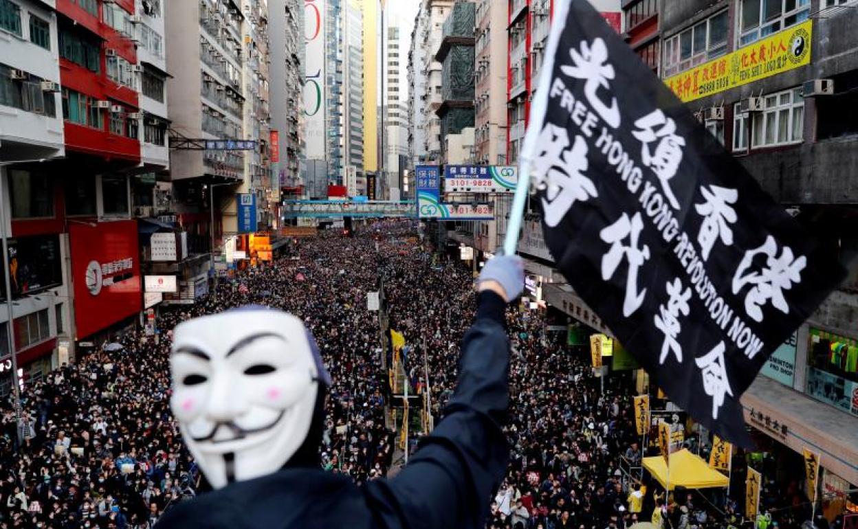 Imagen de una de las manifestaciones. 