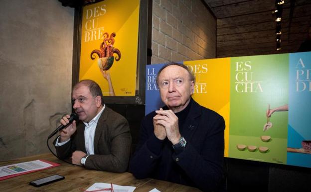 Benjamín Lana, presidente de la División Gastronómica de Vocento, y José Carlos Capel, presidente de Madrid Fusión