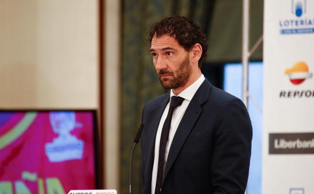 Jorge Garbajosa, presidente de la FEB, en el hotel InterContinental de Madrid. 