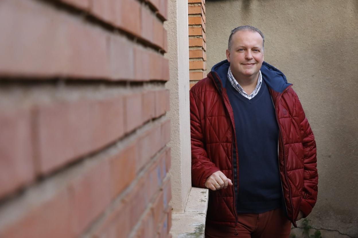 Carlos Torres, presidente de CONCAPA-Rioja, esta semana tras la entrevista con este diario. :: justo rodríguez