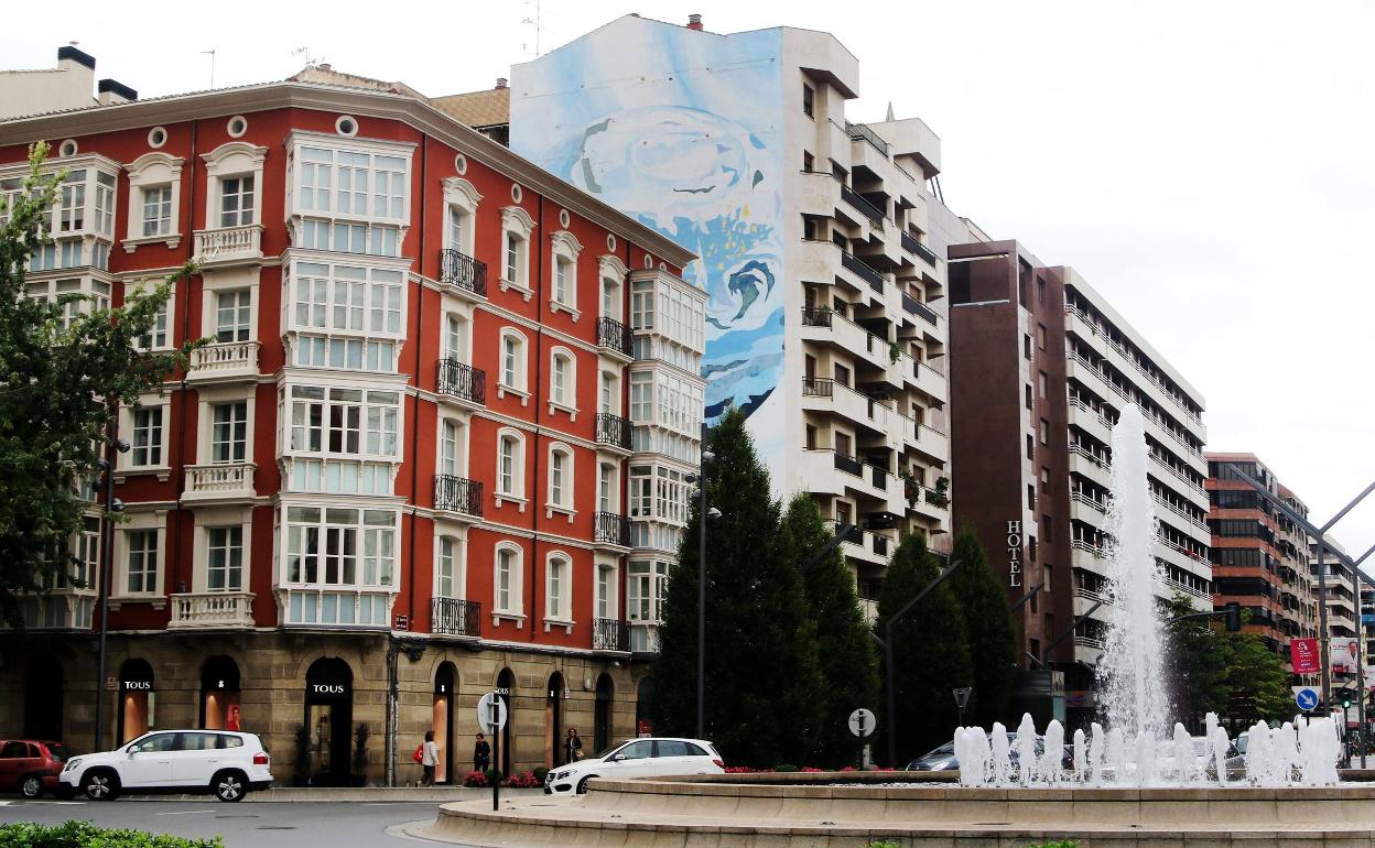 Edificios de la Gran Vía de Logroño.