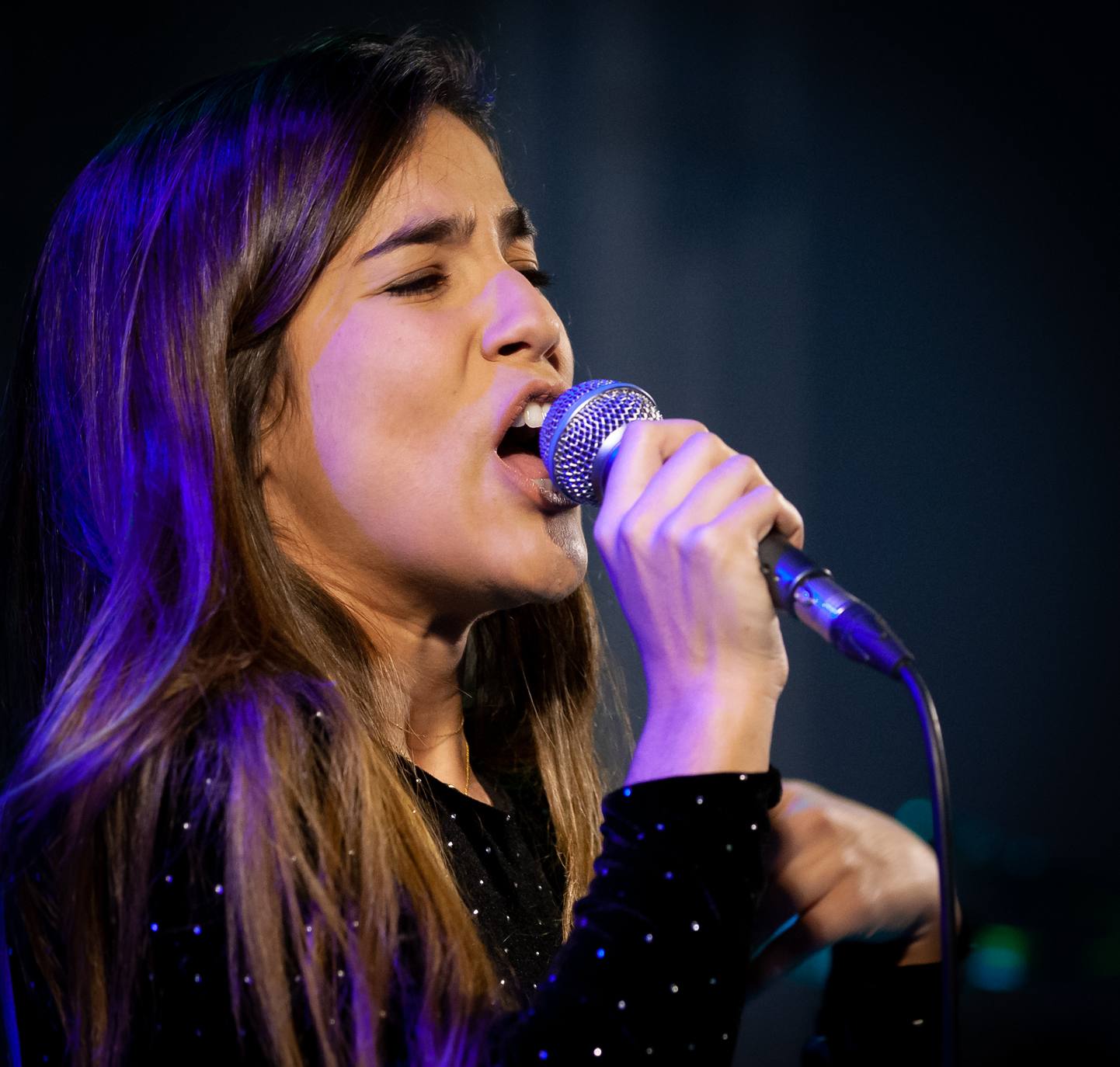 La concursante de OT ha ofrecido una recital en el Círculo Logroñés.