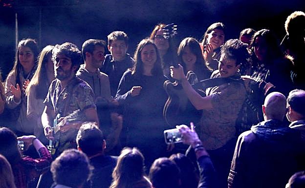 The Royal Flash, el sábado entre el público del Palacio.