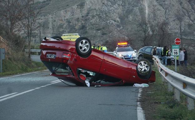 Un vecino de Ribafrecha fallece atropellado en la carretera de Leza