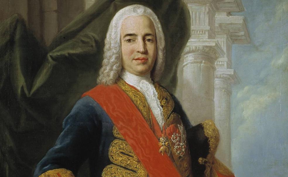 Marqués de la Ensenada. Zenón de Somodevilla y Bengoechea nació en 1702 en la localidad riojana de Hervías.