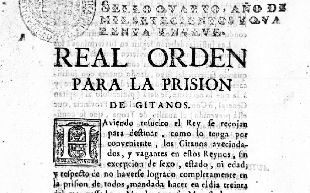 Orden real firmada por Fernando VI para la expulsión de los gitanos. :: 