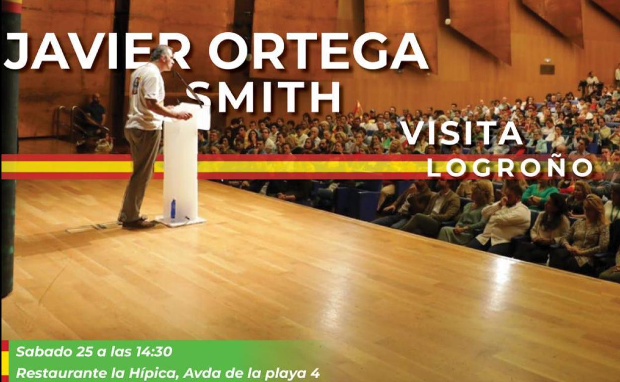 Javier Ortega Smith visitará Logroño este sábado