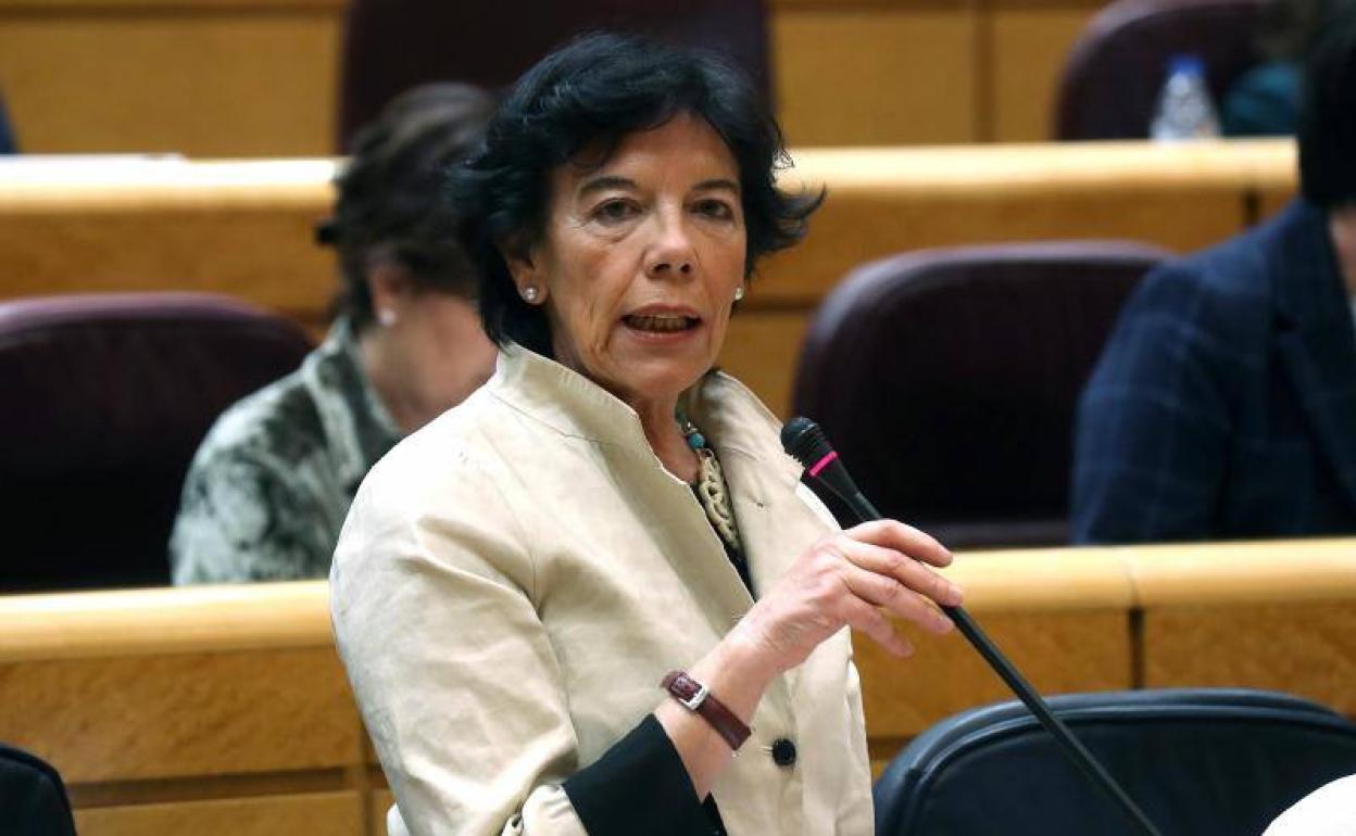 La ministra de Eduación, Isabel Celaá.