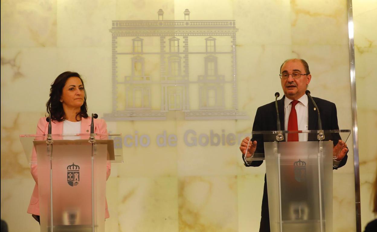 Andreu y Lambán, en el Palacete de Gobierno 