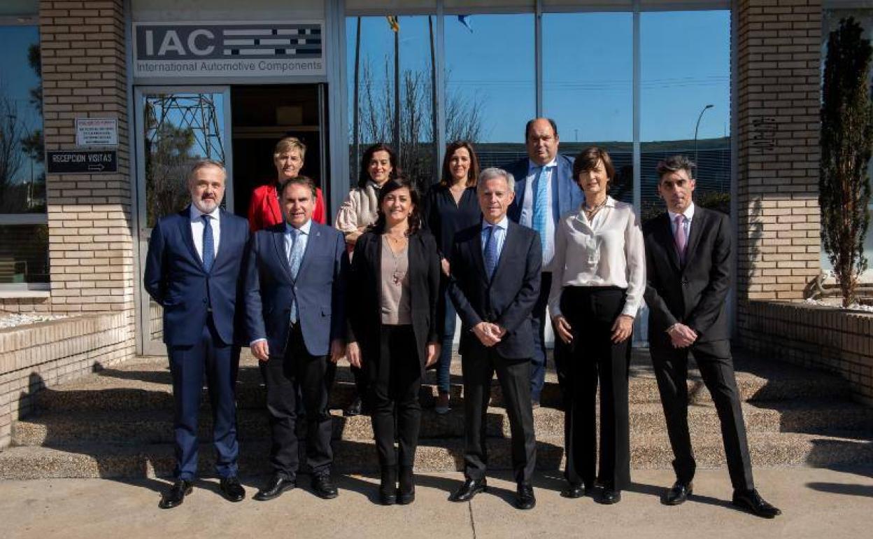 Andreu y Castresana visitan la planta de IAC Group en Agoncillo dentro del Plan de Monitorización y Promoción de la Inversión