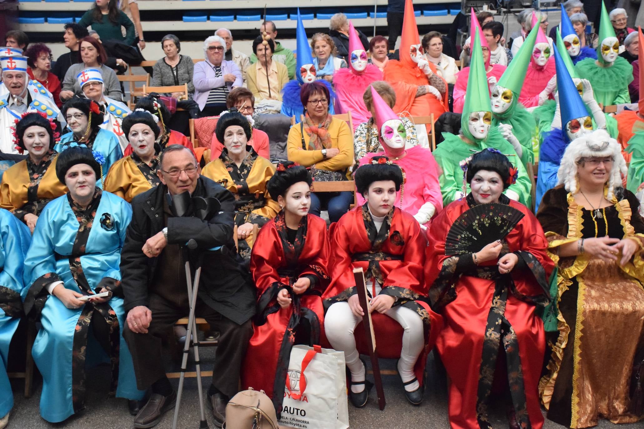 Los mayores festejan el Carnaval en el polideportivo de Las Gaunas