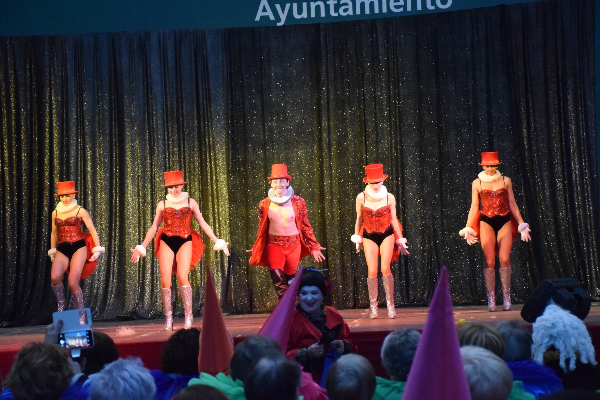 Los mayores festejan el Carnaval en el polideportivo de Las Gaunas