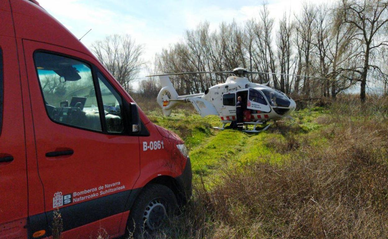 Herido grave un piragüista tras volcar en el Ebro