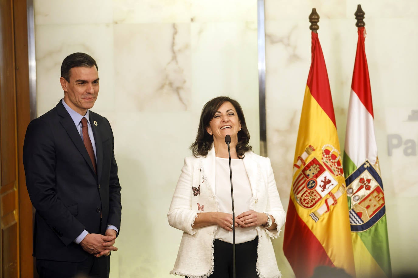 Fotos: Así ha sido el encuentro entre Andreu y Sánchez en La Rioja