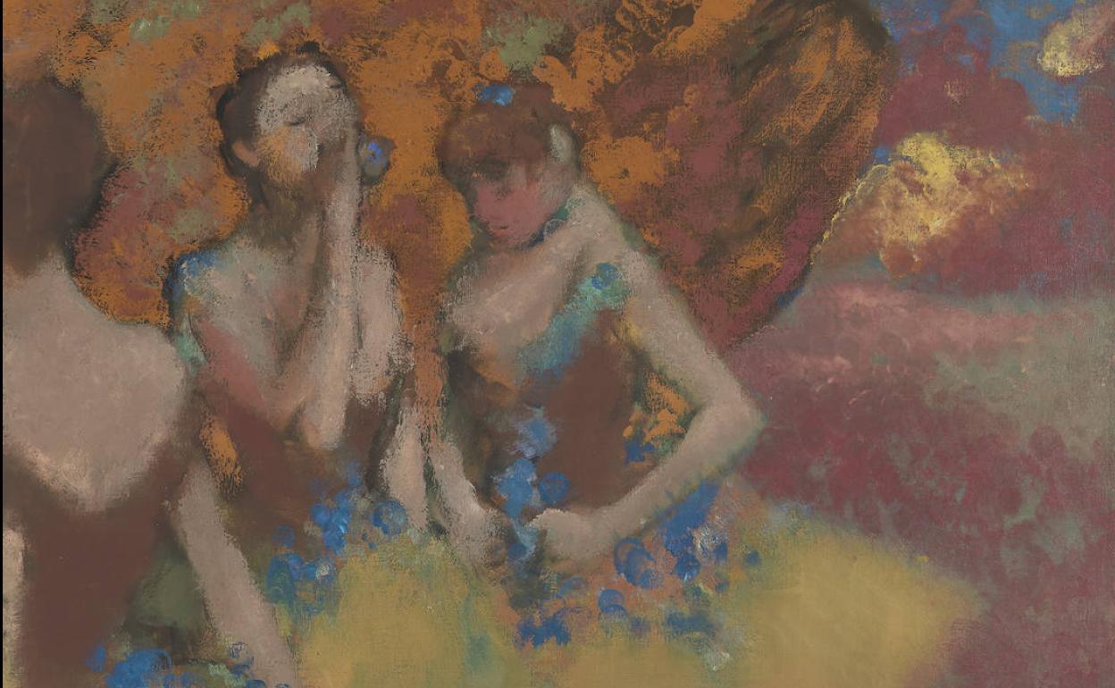 'Tres bailarinas con faldas amarillas', de Degas.