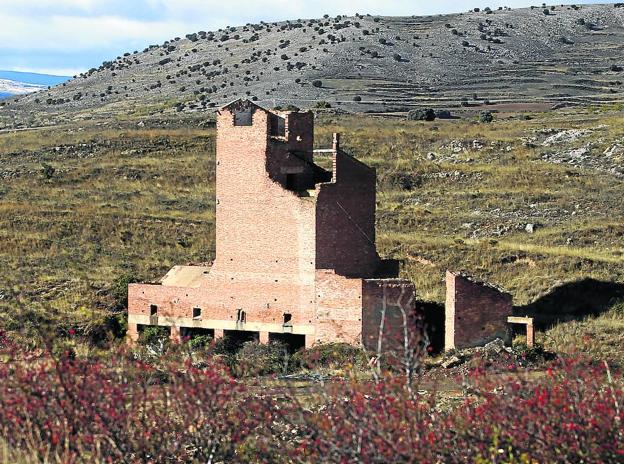 Antiguas minas de carbón en Villarroya