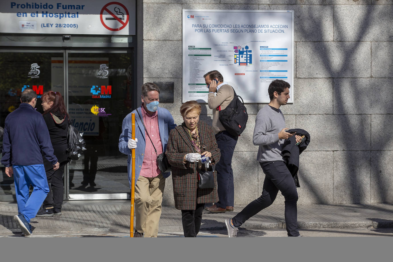 El día a día de los hospitales se mantiene. 