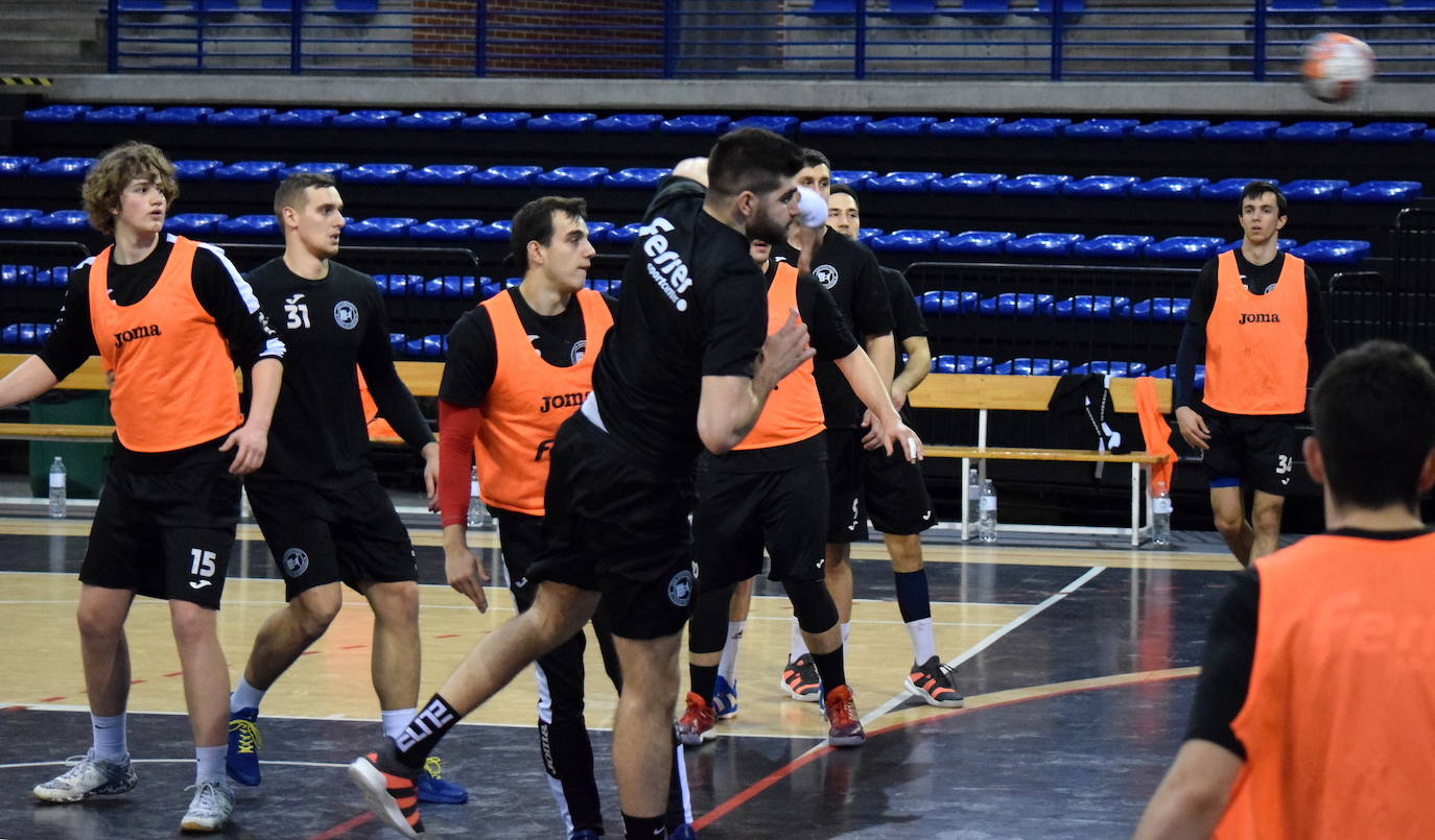 Entrenamiento del Ciudad de Logroño.