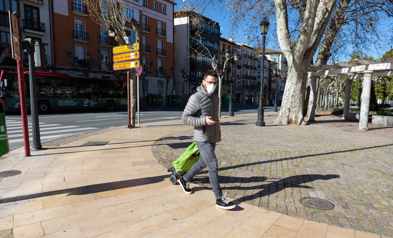 Fotos: Sábado atípico en Logroño por el coronavirus (II)