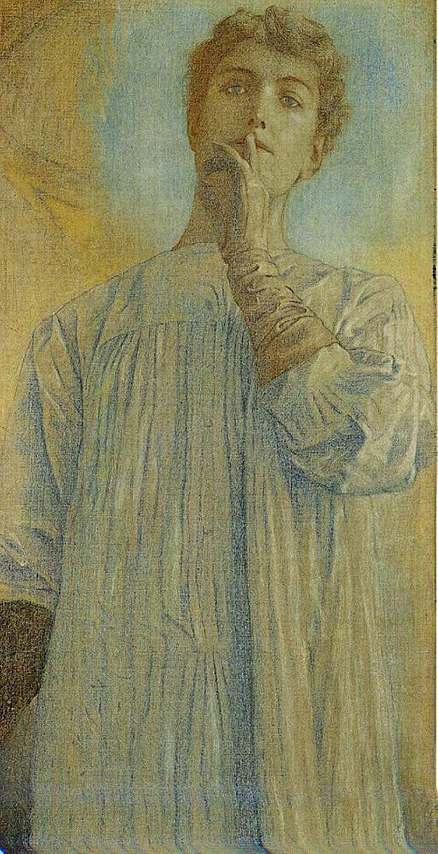 'El silencio', obra de Fernand Khnopff. 