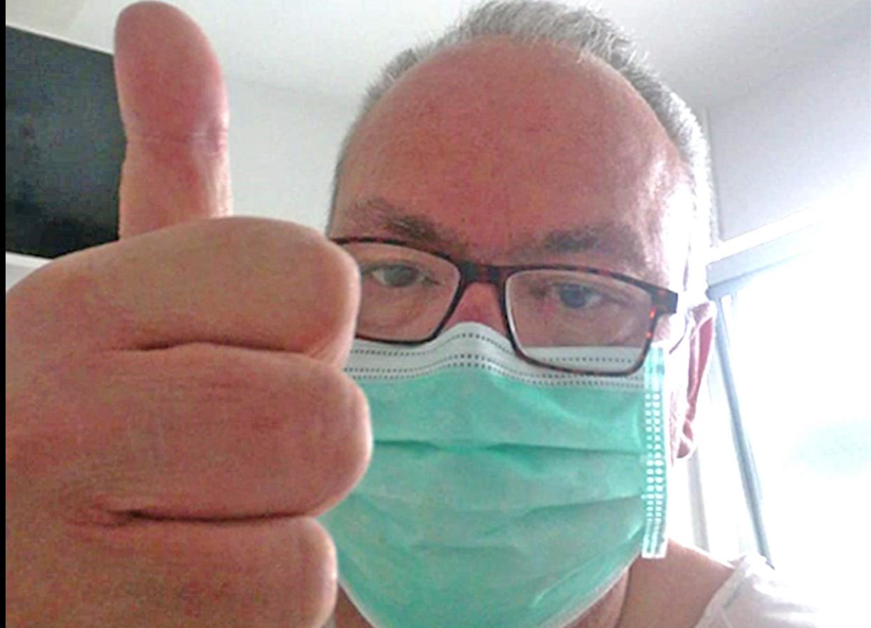 Santos, desde el hospital.